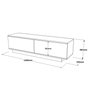 Hanah Home Soporte de TV Fn1-Lb Negro